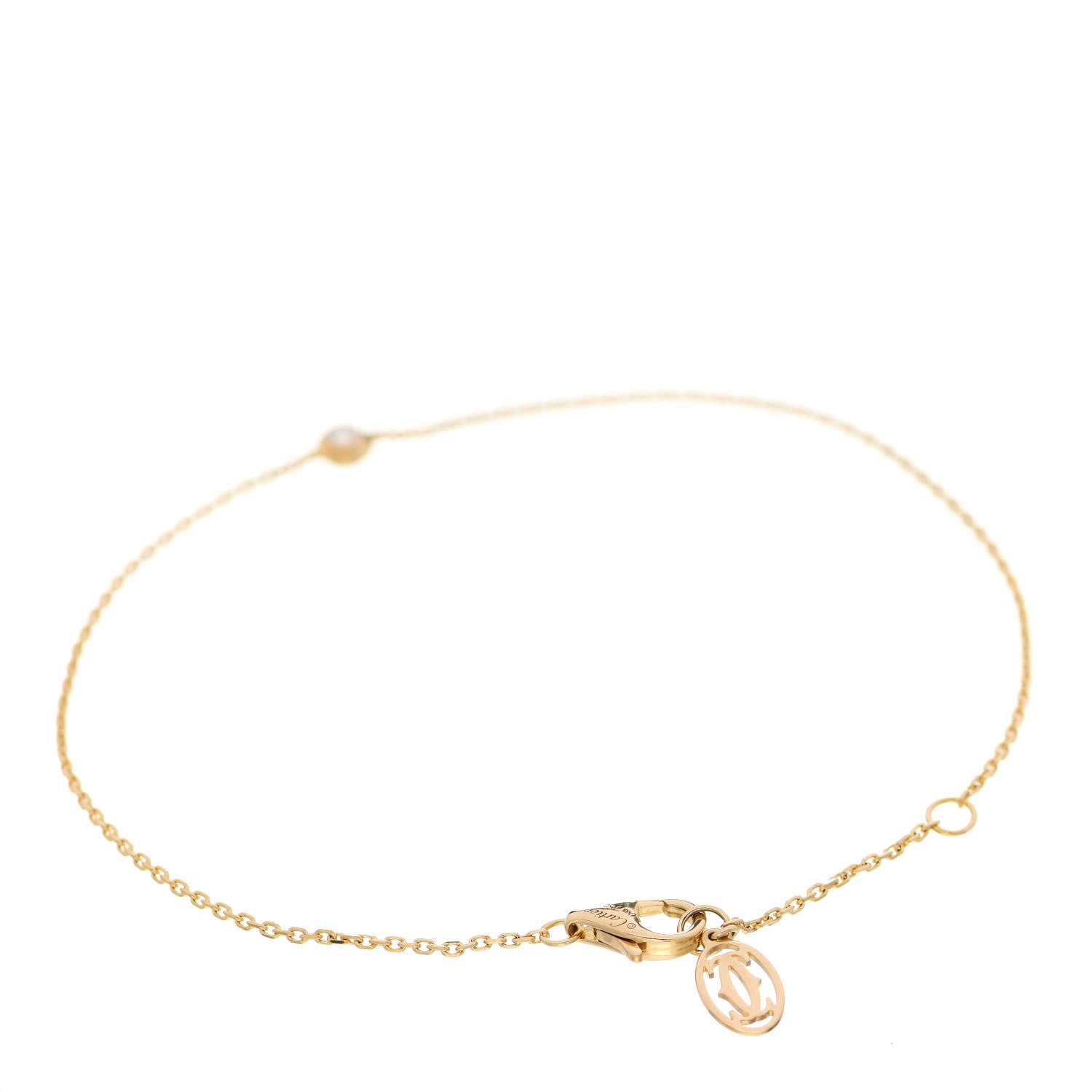 Cartier 18K Yellow Gold Diamond XS D'Amour Bracelet 2 of 4
