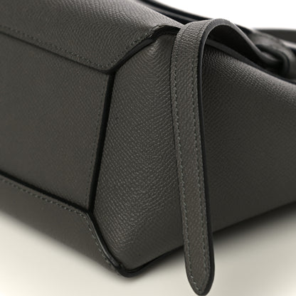 Celine Grained Calfskin Nano Belt Bag Grey 6 of 10