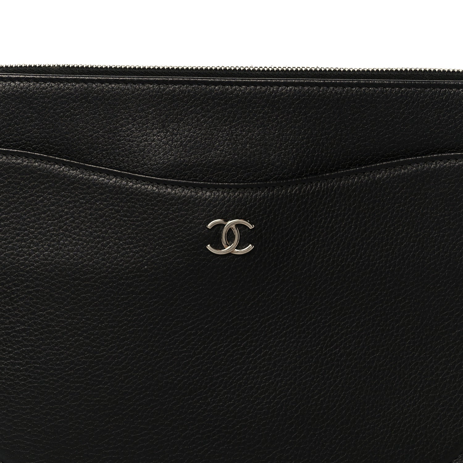 Chanel Grained Calfskin Large Neo Executive Cosmetic Case Black 8 of 8