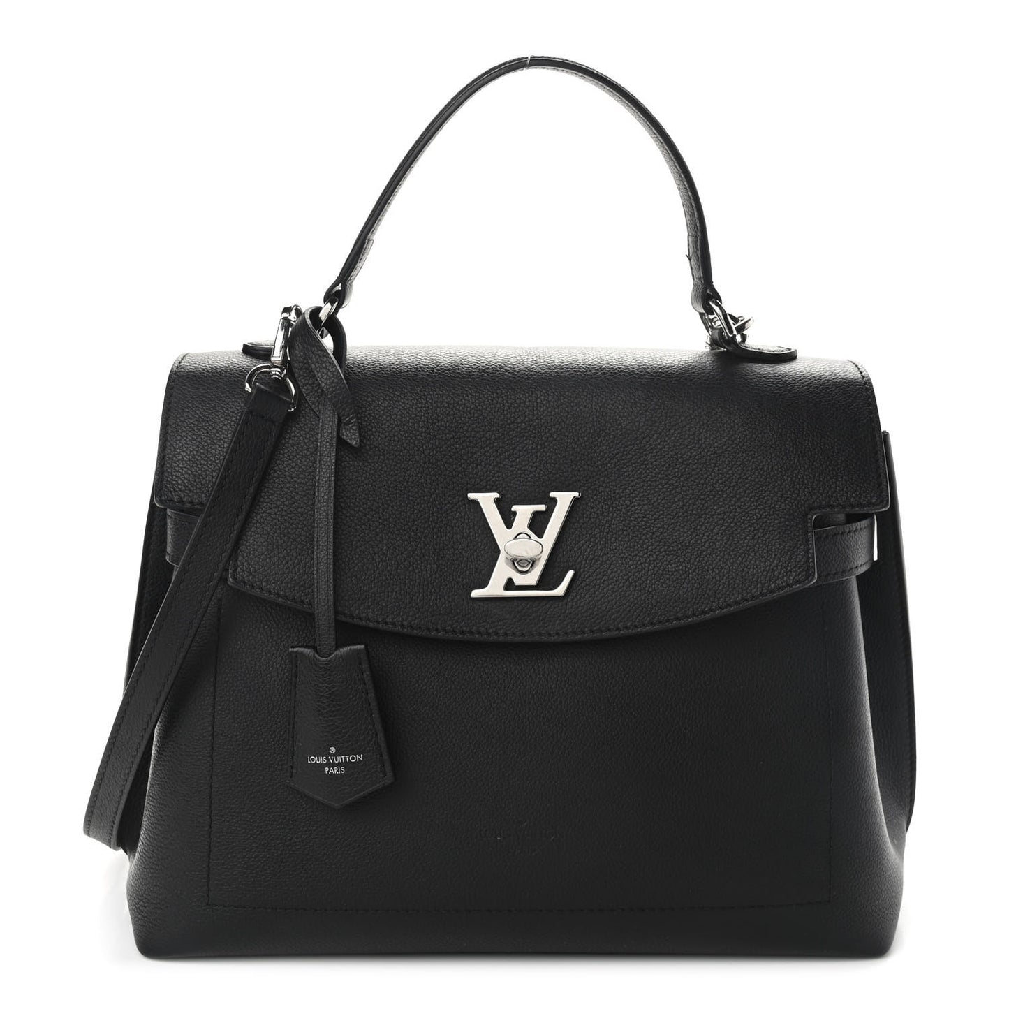 Soft Calfskin Lockme Ever MM Black