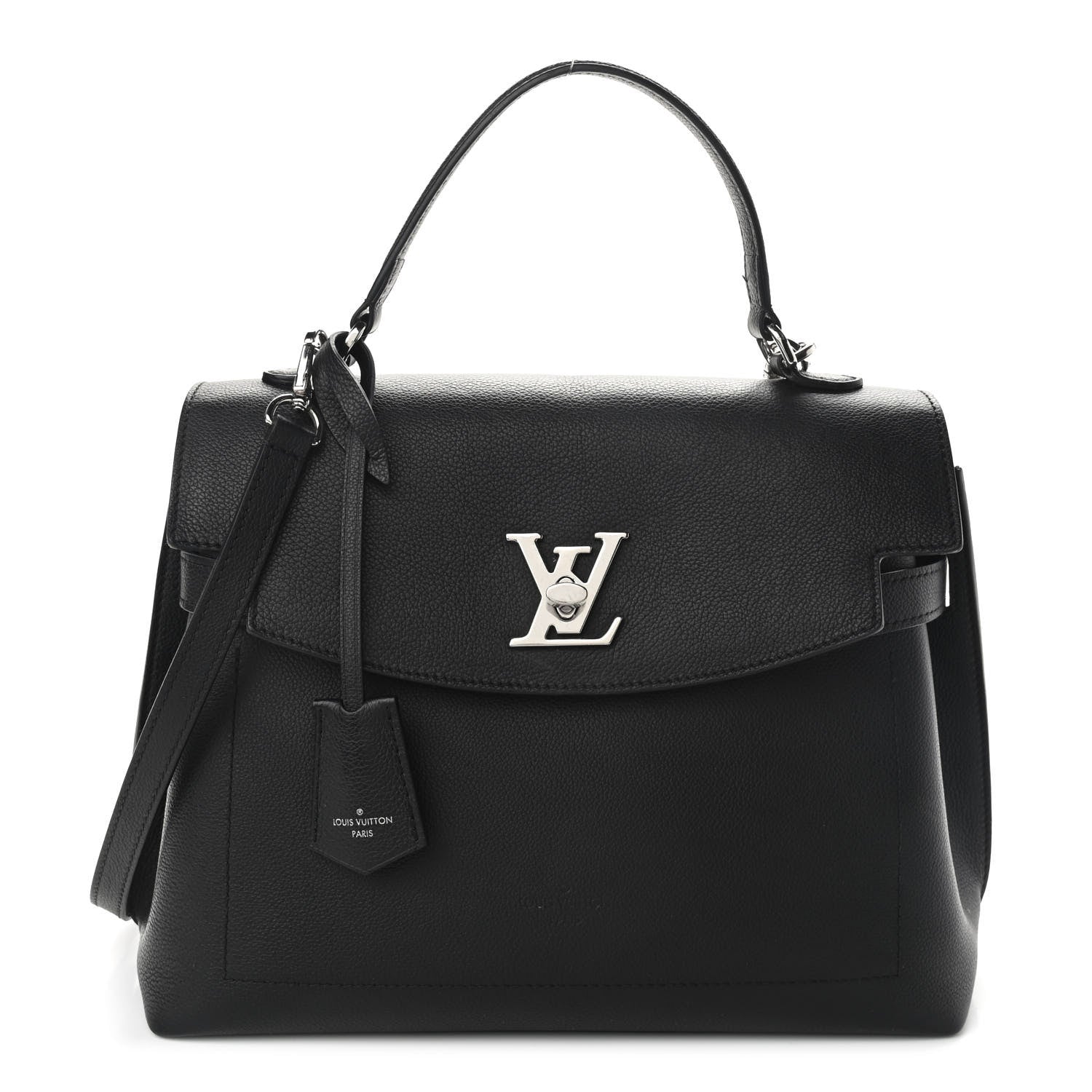 Louis Vuitton Soft Calfskin Lockme Ever MM Black 1 of 10