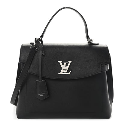 Louis Vuitton Soft Calfskin Lockme Ever MM Black 1 of 10