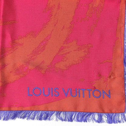 Louis Vuitton Silk Carre Arty Flower Orien Scarf 3 of 4