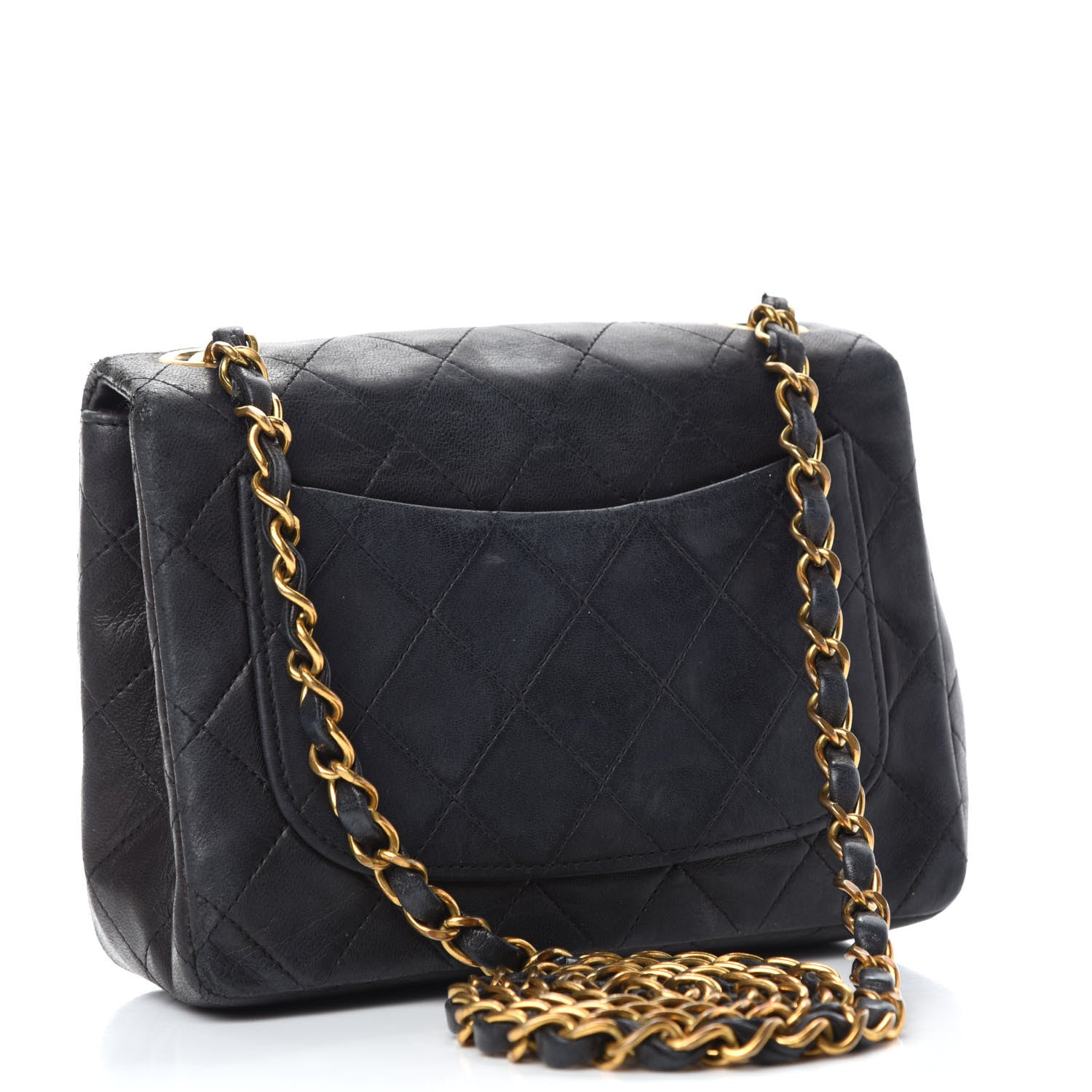 Chanel Lambskin Quilted Mini Square Flap Black 3 of 11