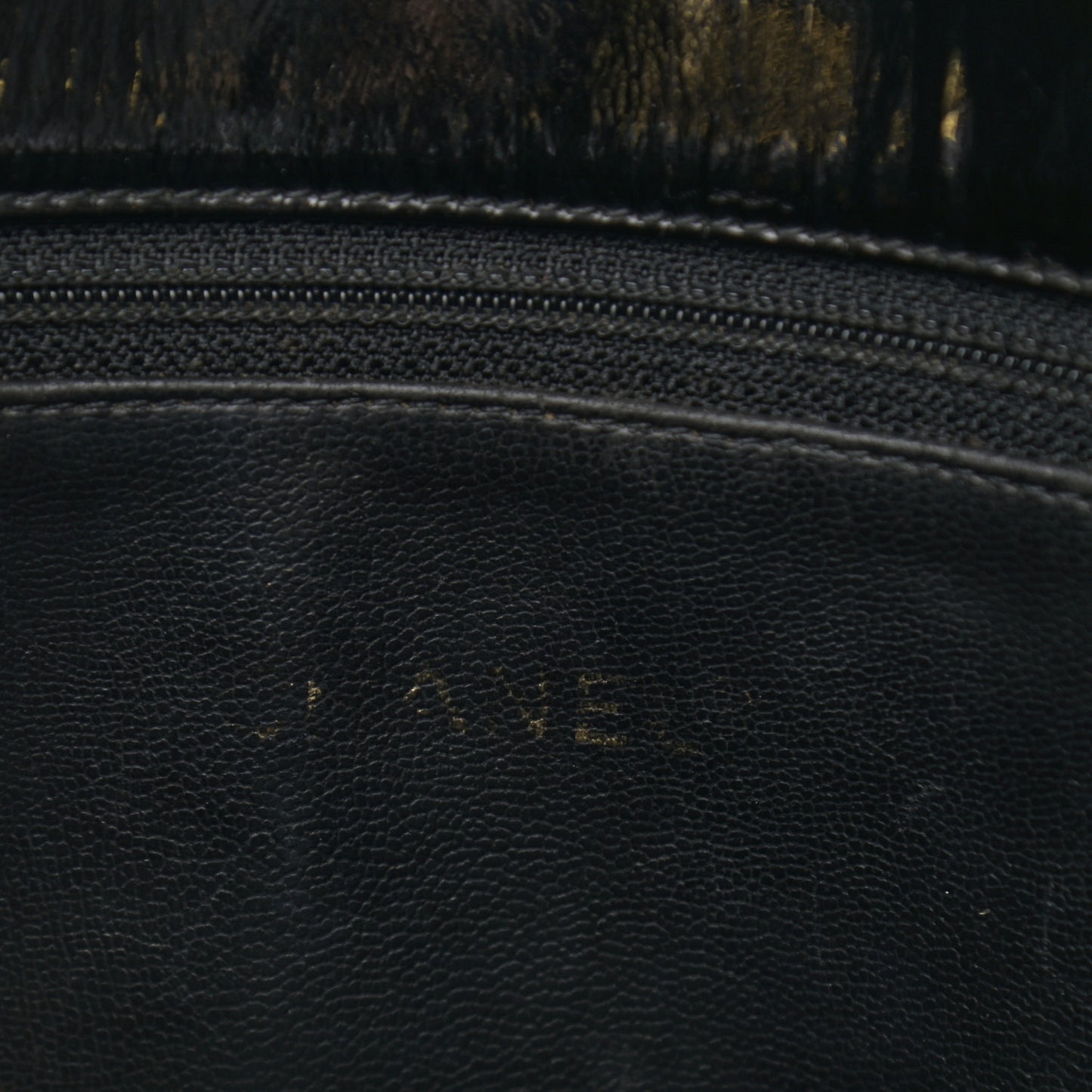 Patent Quilted CC Shoulder Bag Black