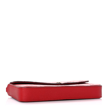 Louis Vuitton Empreinte Pochette Felicie Chain Wallet Scarlet 5 of 10