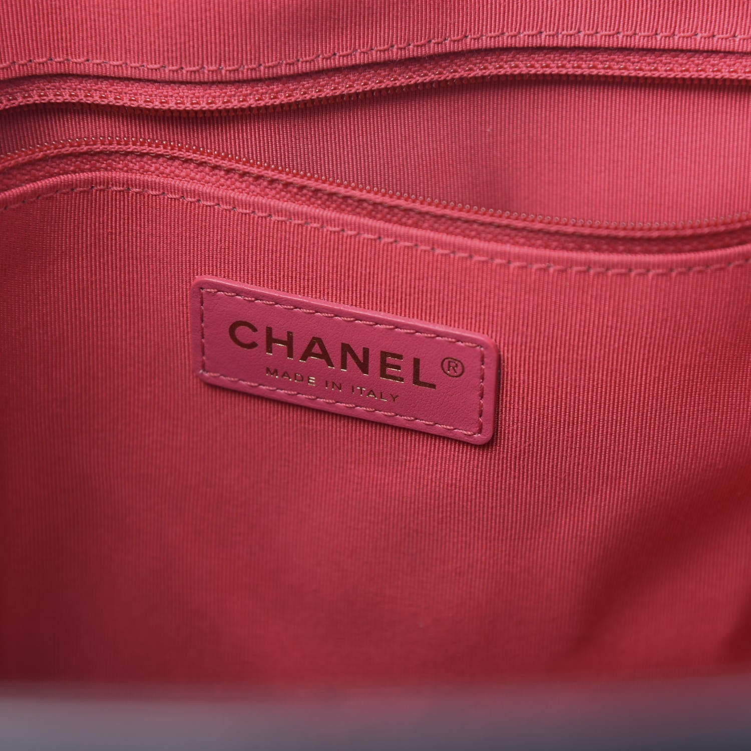 Chanel Shiny Aged Calfskin Quilted Large Shopping Bag Black 7 of 12