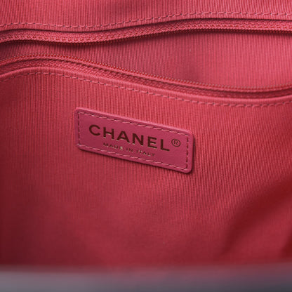 Chanel Shiny Aged Calfskin Quilted Large Shopping Bag Black 7 of 12