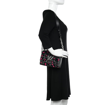 Louis Vuitton Taurillon Tufted Wild At Heart Twist Shoulder Bag PM Grey 2 of 9