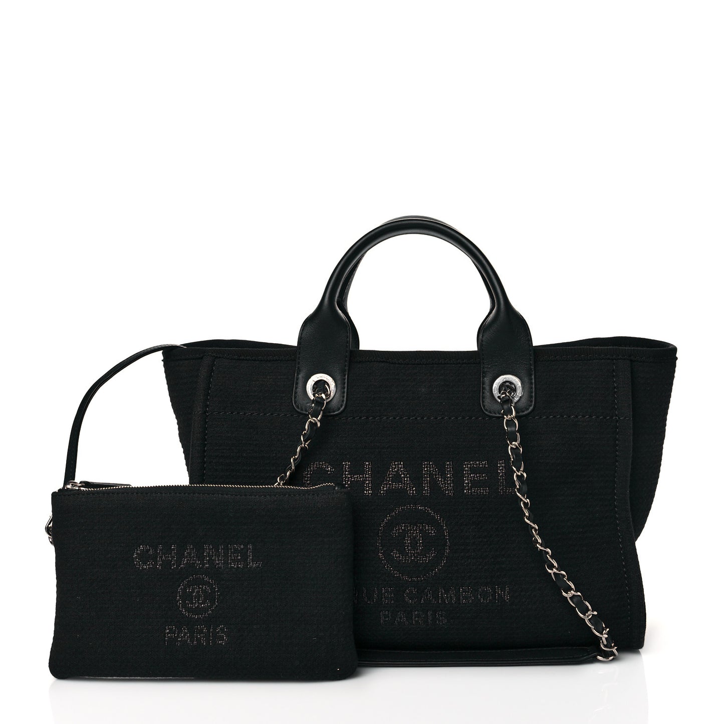Mixed Fibers Small Deauville Tote Black