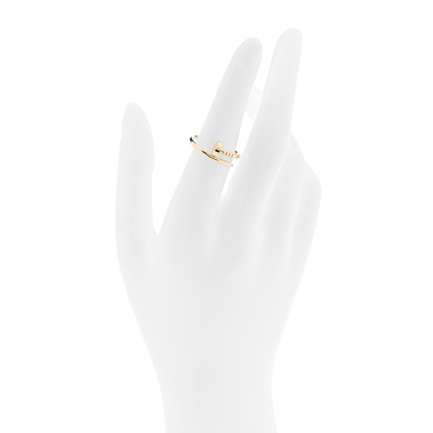 Cartier 18K Yellow Gold Small Juste Un Clou Ring 52 6 2 of 5