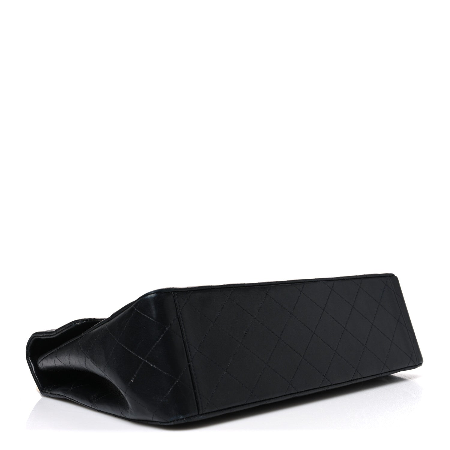 Chanel Lambskin Quilted XL Jumbo Single Flap Black 4 of 13