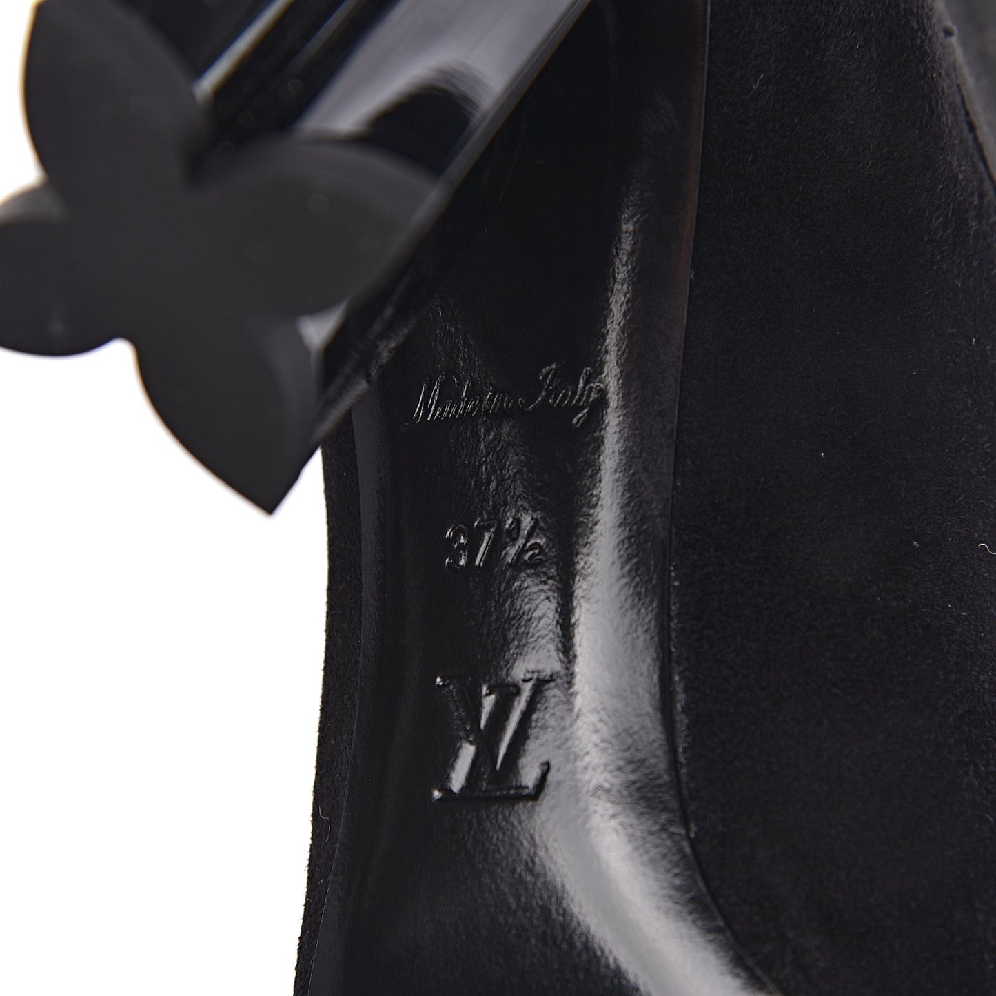 Suede Monogram Uniformes Cap Toe Chelsea 80mm Ankle Boots 37.5 Black