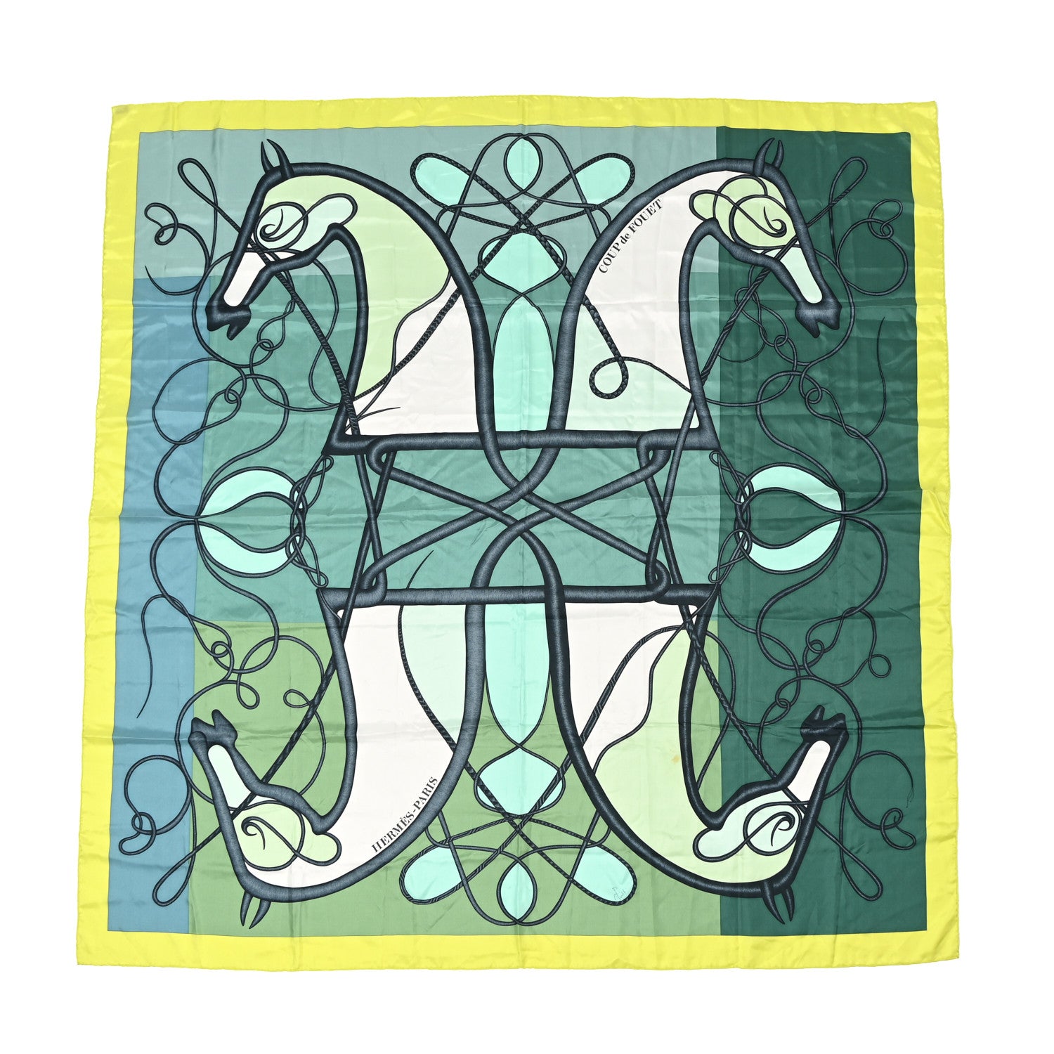 Hermes Silk Coup de Fouet Scarf 140 1 of 11