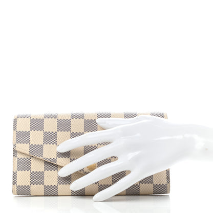 Louis Vuitton Damier Azur Sarah Wallet NM 2 of 6