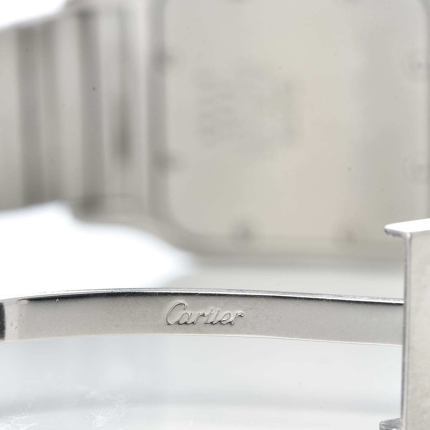 Cartier Stainless Steel 18K Yellow Gold 29mm Santos De Galbee Quartz Watch 6 of 6