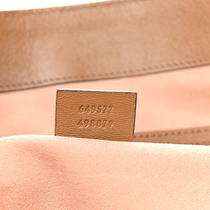 Gucci New Sakai Calfskin Lux Web Medium Dahlia Tote Quarz Beige 7 of 9