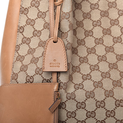 Gucci Monogram Calfskin Tote Brown 10 of 10