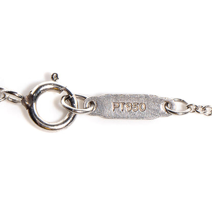 Tiffany Platinum Diamond Heart Key Pendant Necklace 5 of 6