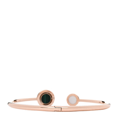 Bulgari 18K Rose Gold Mother of Pearl Malachite Black Onyx BVLGARI BVLGARI Flip Cuff Bracelet L 2 of 5