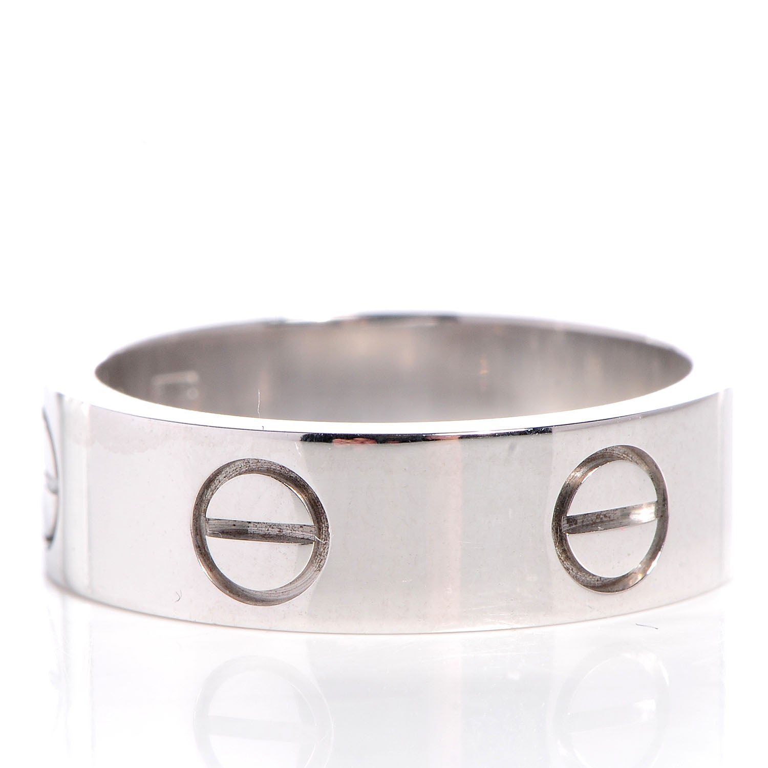 Cartier 18K White Gold 5.5mm LOVE Ring 52 6 4 of 4