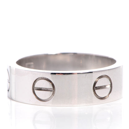 Cartier 18K White Gold 5.5mm LOVE Ring 52 6 4 of 4