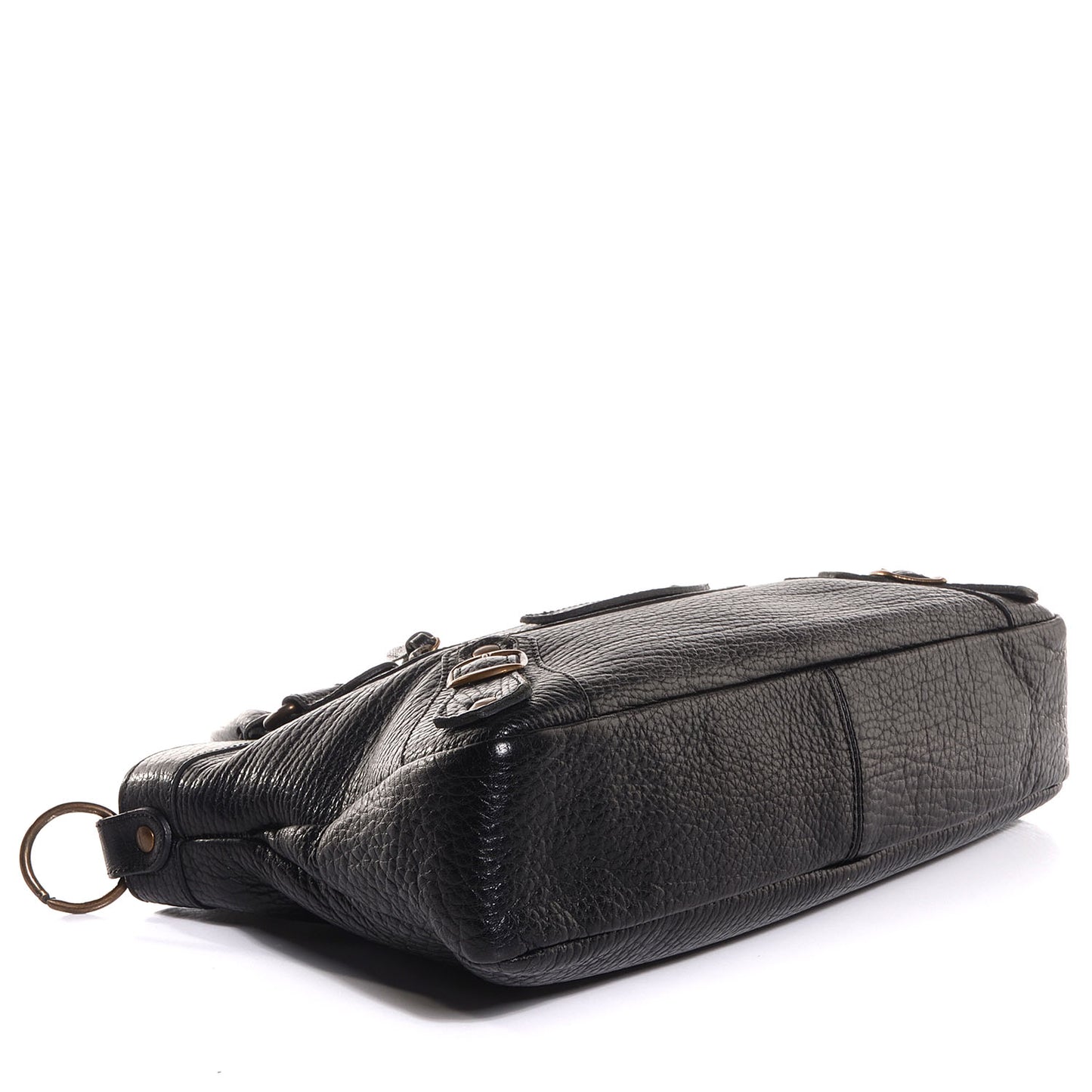 Pebbled Caribou Classic Hardware First Black