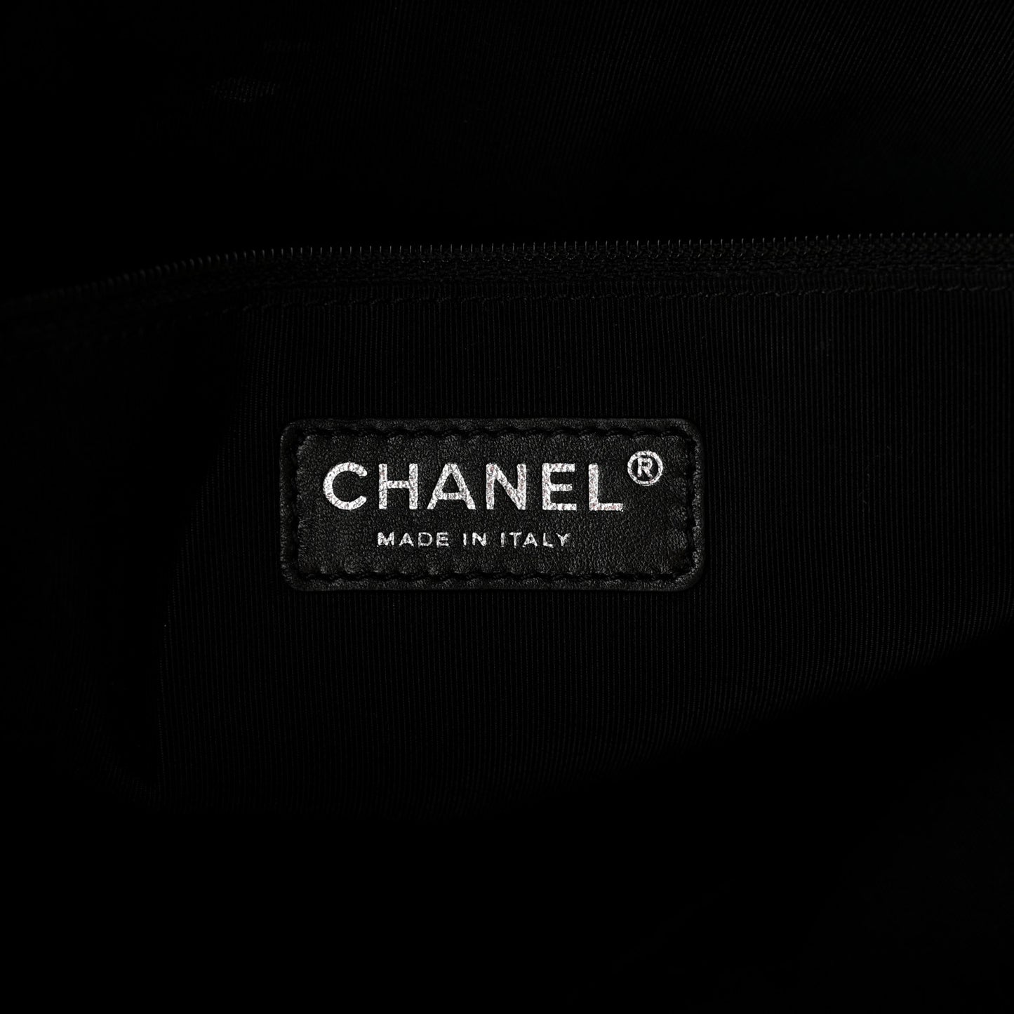Patent Quilted Expandable CC Shoping Tote Black