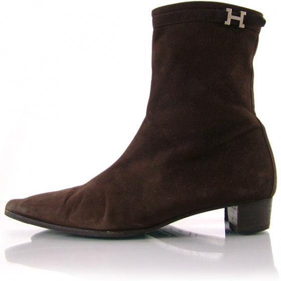 Suede Ankle Boots 37.5 Brown
