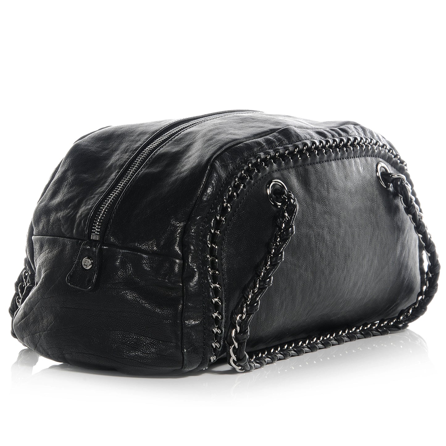 Leather Luxe Ligne Medium Bowler Black