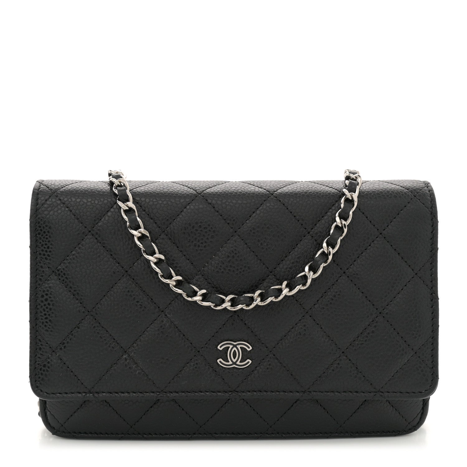 Chanel Caviar Quilted Wallet on Chain WOC Black 1 of 11