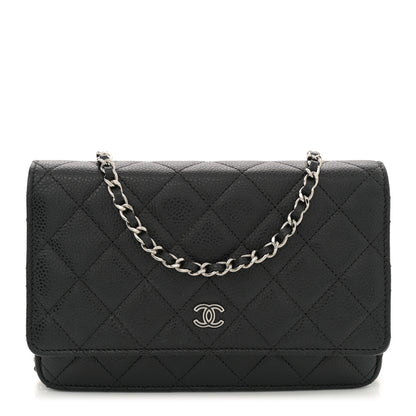 Chanel Caviar Quilted Wallet on Chain WOC Black 1 of 11