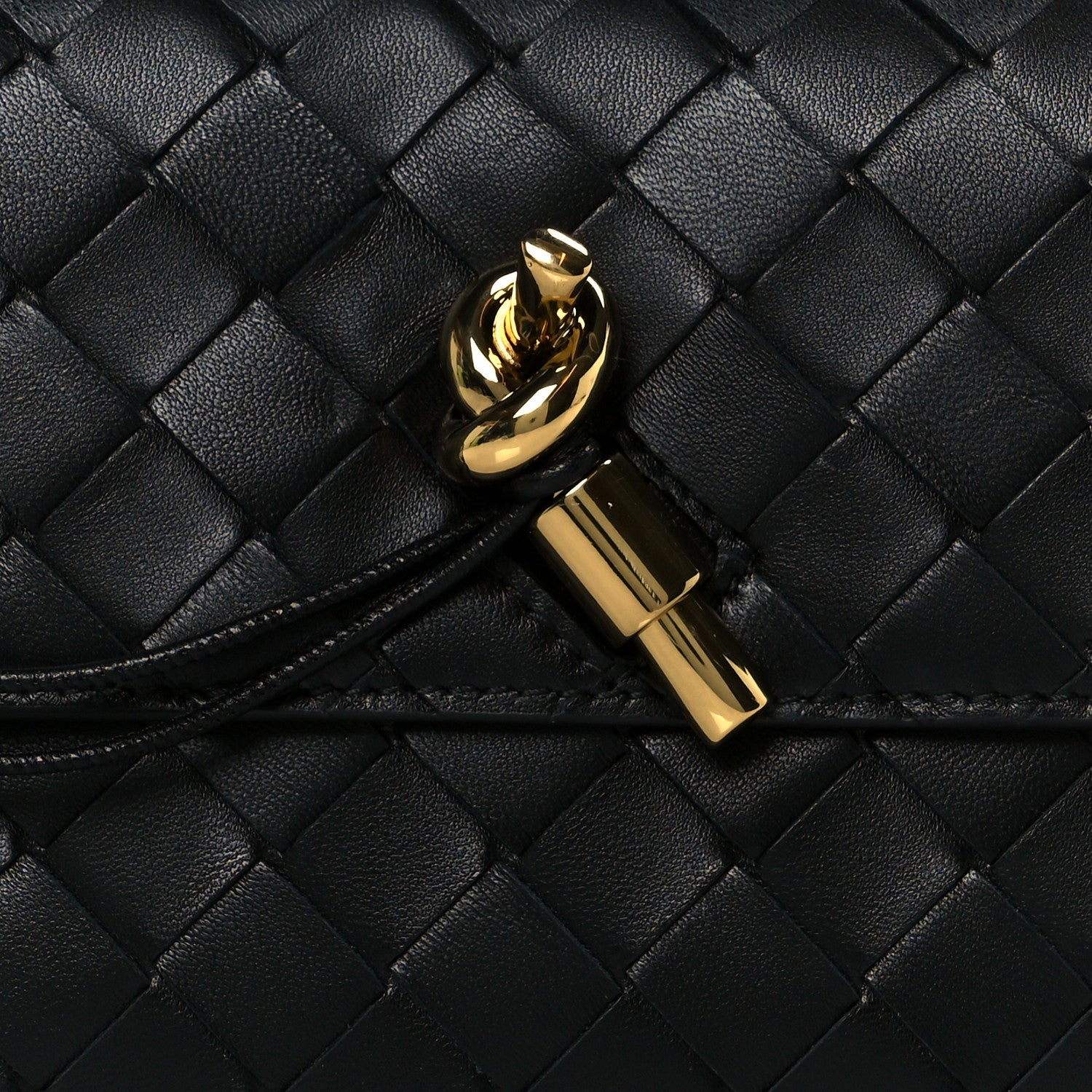 Bottega Veneta Nappa Intrecciato Long Andiamo Top Handle Clutch Black 9 of 9