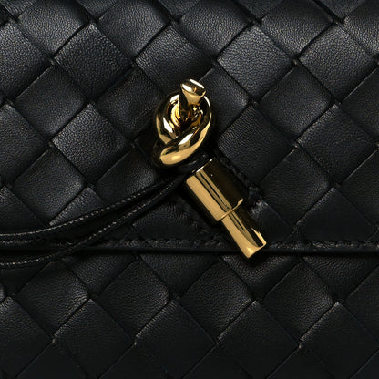 Bottega Veneta Nappa Intrecciato Long Andiamo Top Handle Clutch Black 9 of 9