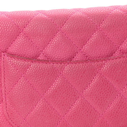 Chanel Iridescent Caviar Quilted Wallet on Chain WOC Pink 14 of 15