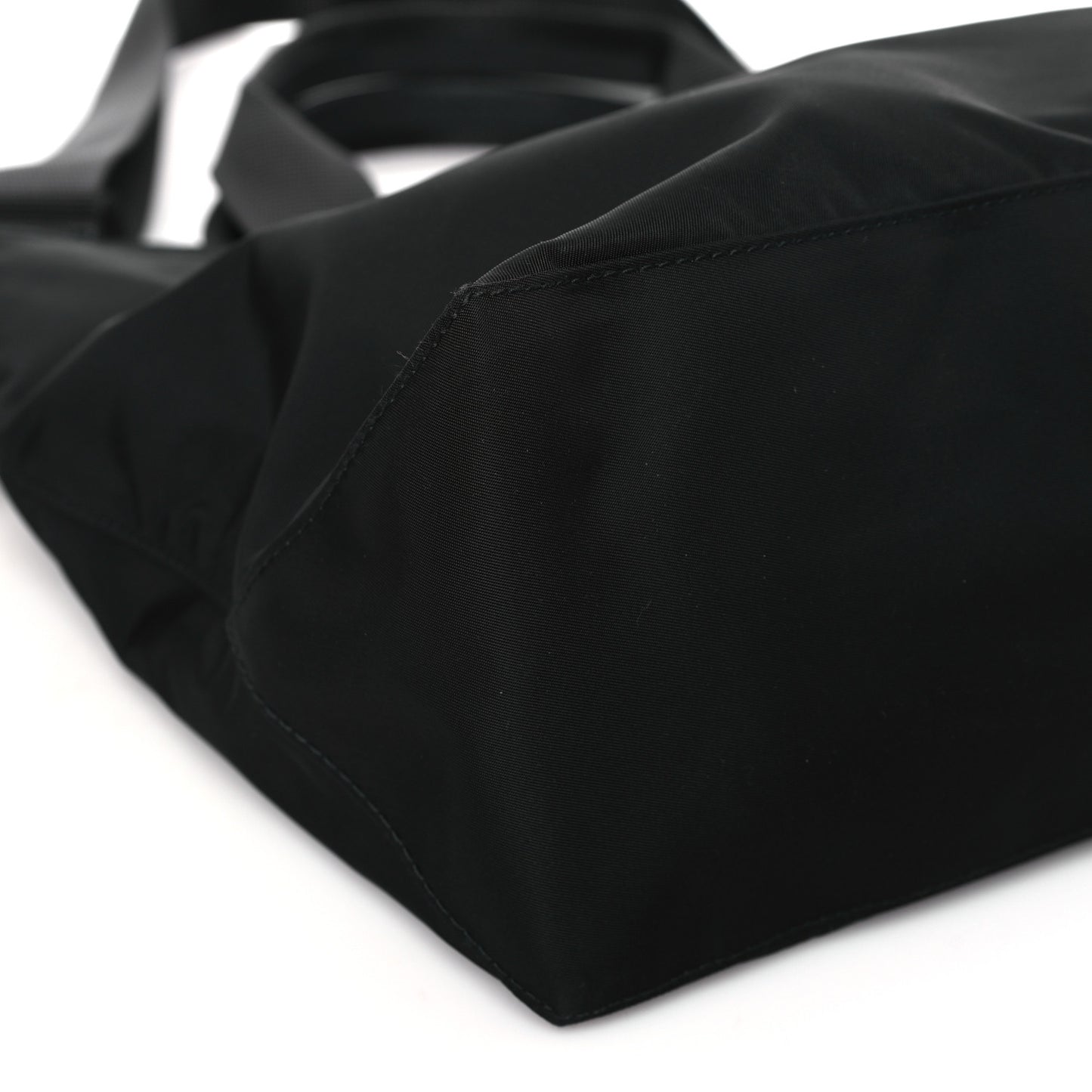 Nylon Vela East West Shopper Tote Black