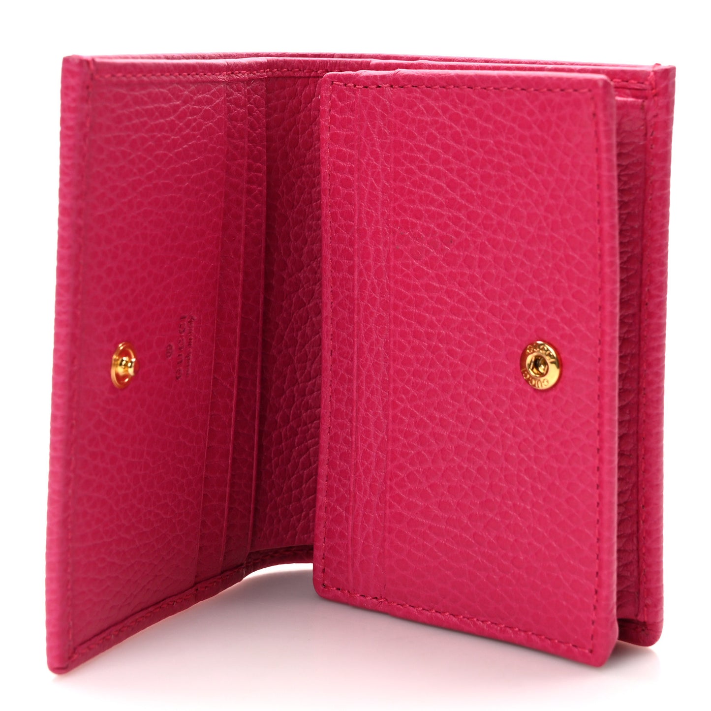 Dollar Calfskin GG Marmont Card Case Box Pink