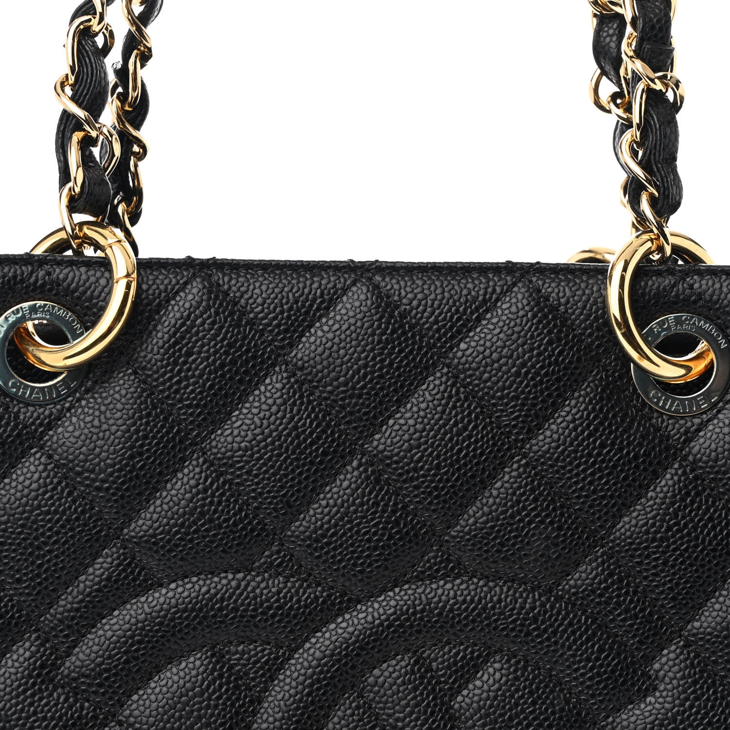 Chanel Caviar Quilted Grand Shopping Tote GST Black 9 of 13