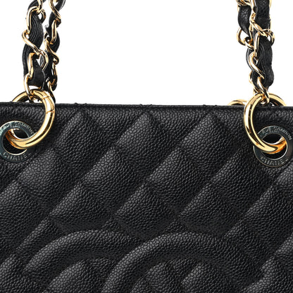Chanel Caviar Quilted Grand Shopping Tote GST Black 9 of 13