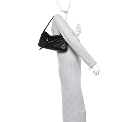 Miu Miu Nappa Aviator Regular Aventure Shoulder Bag Black 2 of 9
