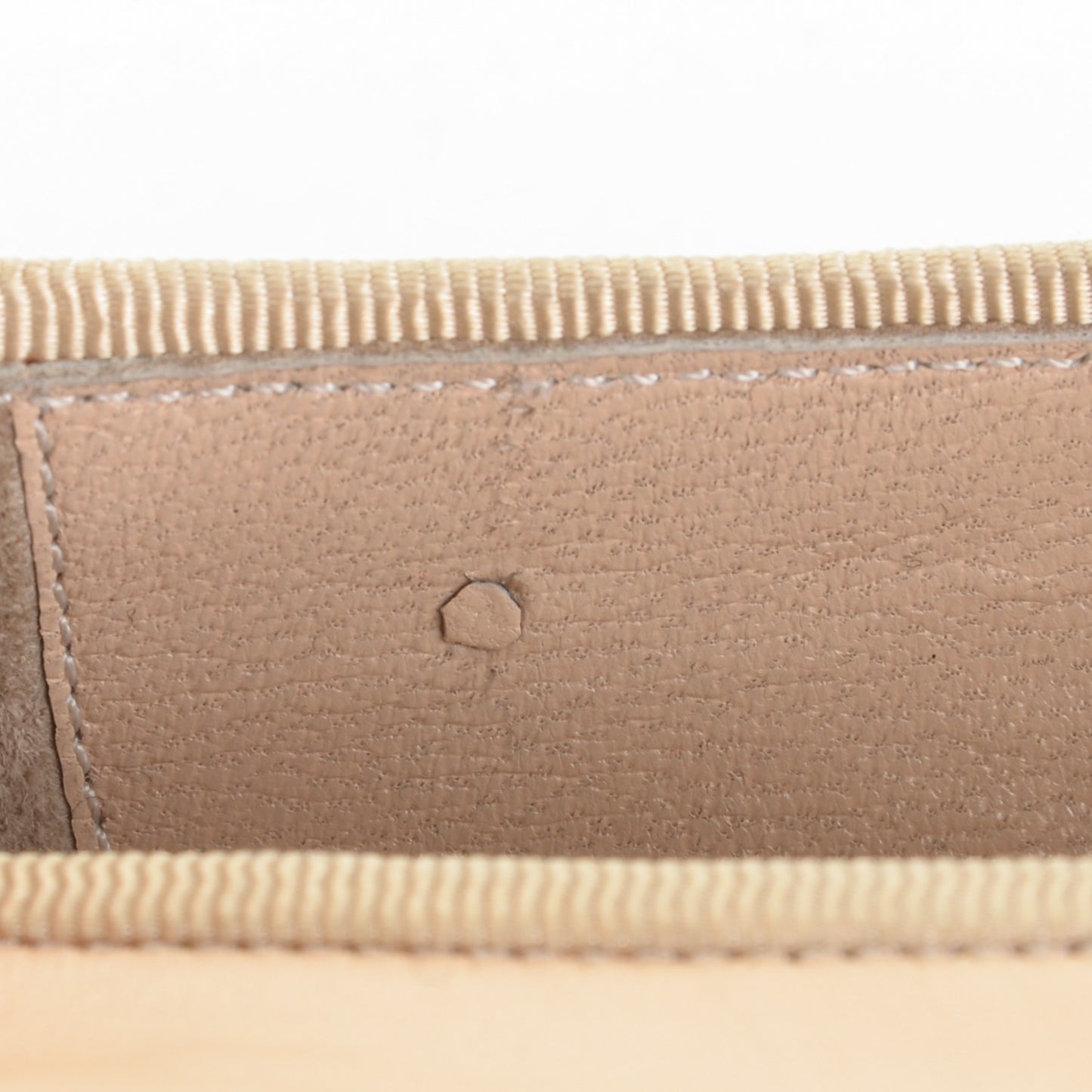 Lambskin Cap Toe Ballerina Flats 37 Beige Black