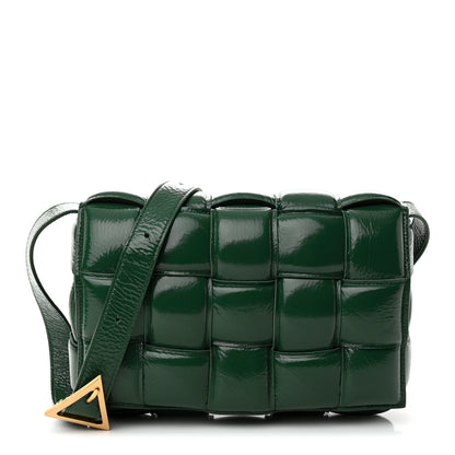 Bottega Veneta Textured Deerskin Maxi Intrecciato Padded Cassette Crossbody Bag Raintree 1 of 10