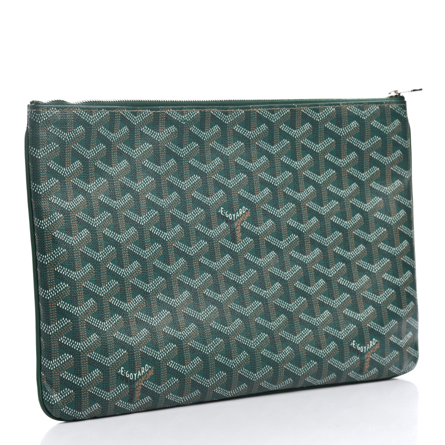 Goyard Goyardine Senat Pochette MM Green 3 of 9