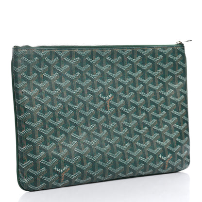 Goyard Goyardine Senat Pochette MM Green 3 of 9