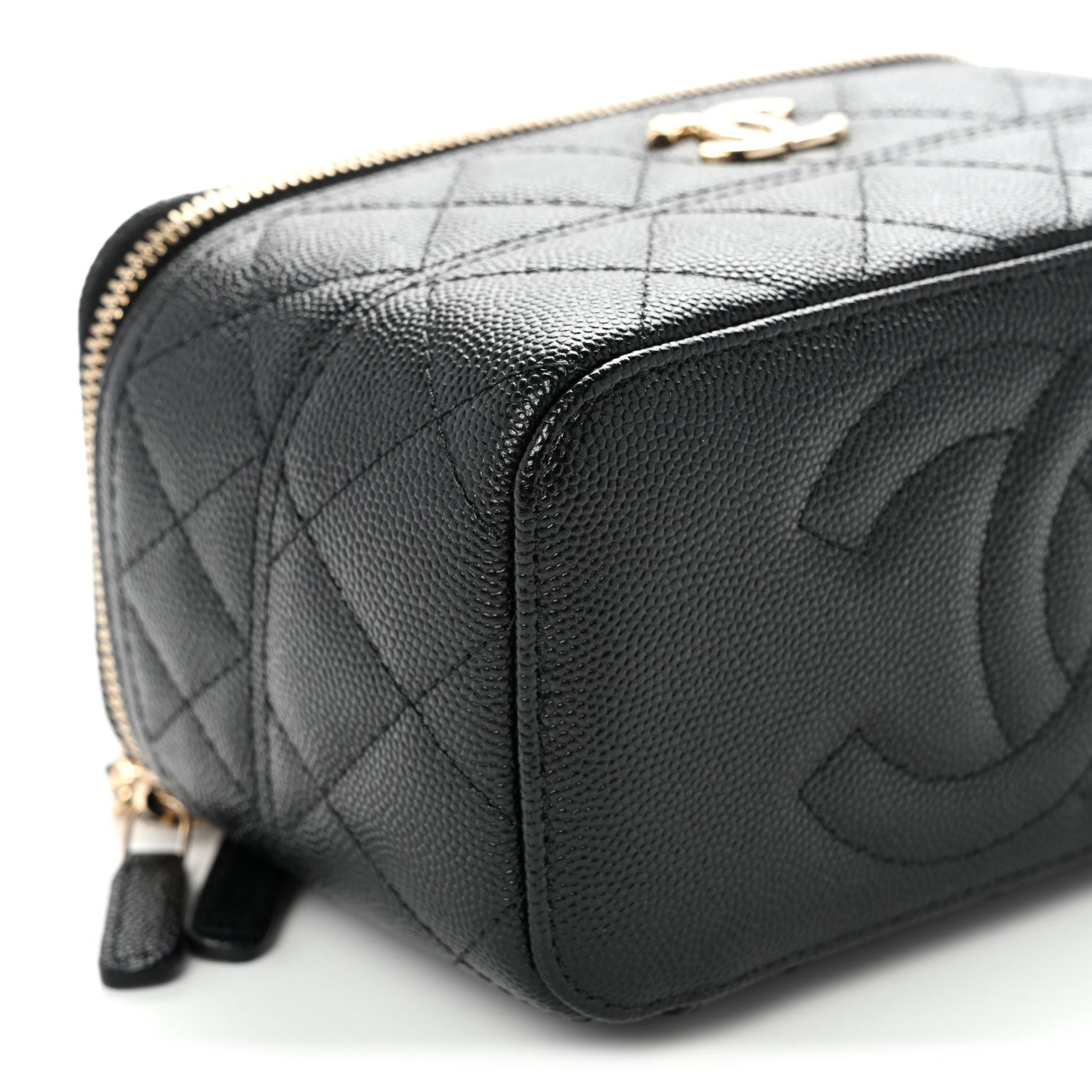 Chanel Caviar Quilted Trendy Handle Mini Vanity Black 9 of 11