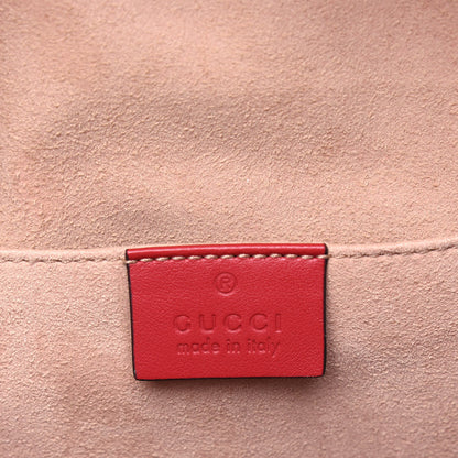Gucci Calfskin Matelasse GG Marmont Dome Backpack Hibiscus Red 5 of 14