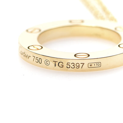 Cartier 18K Yellow Gold LOVE Pendant Necklace 6 of 6