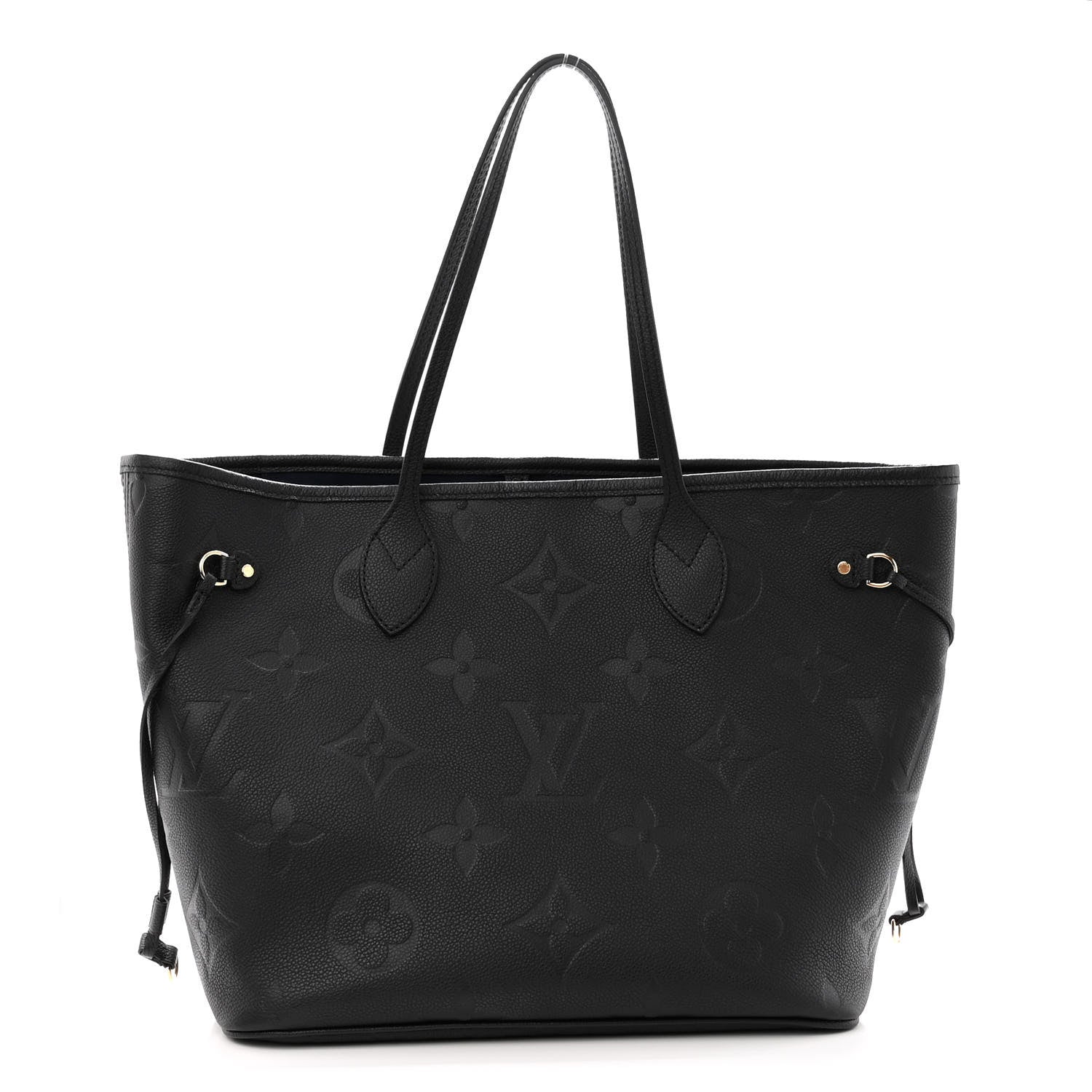 Louis Vuitton Empreinte Monogram Giant Neverfull MM Black 3 of 10