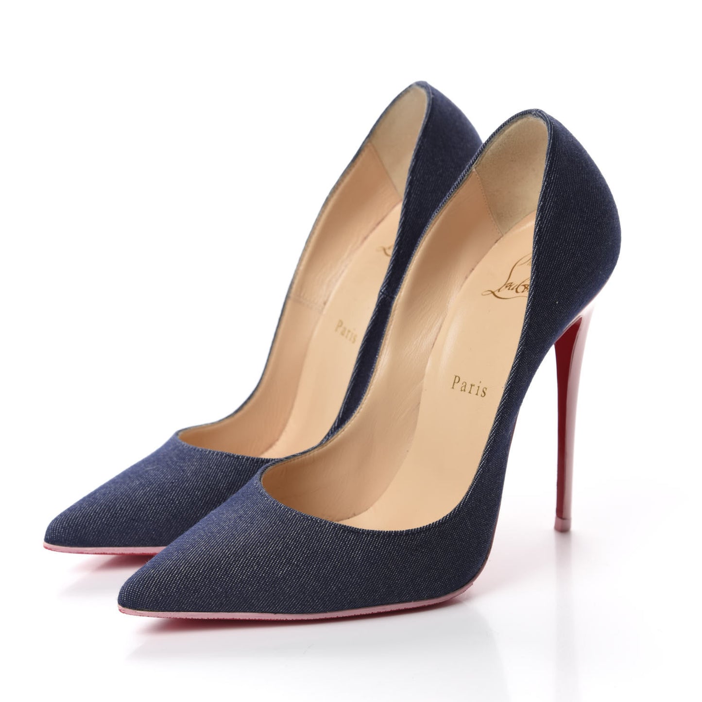Denim Patent So Kate 120 Pumps 39.5 Blue Pompadour