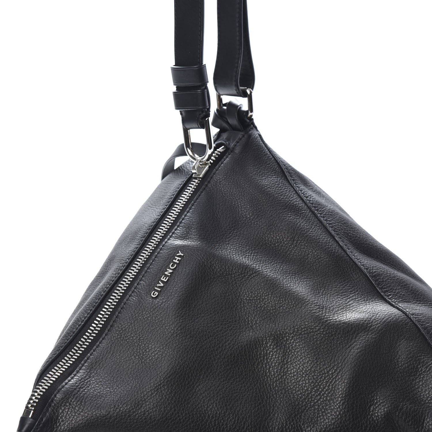 Givenchy Pebbled Calfskin Pyramid Tote Black 9 of 11